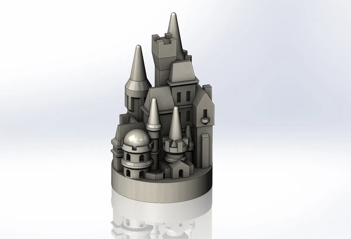 3D Catan Round Game Pieces (City/Settlement/Road/Wall)