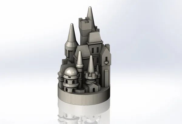 3D Catan Round Game Pieces (City/Settlement/Road/Wall)