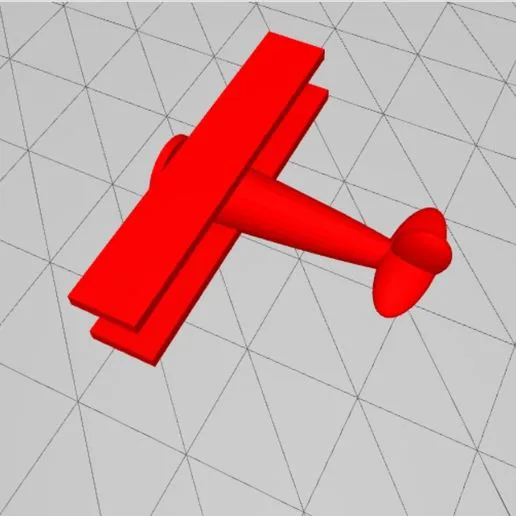Simple Biplane WWI for board games like Axis & Allies