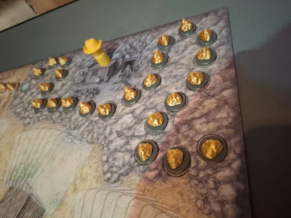 Sutters Mill boardgame 3d nugget tokens