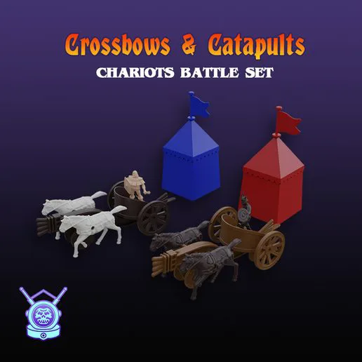 Chariot Battle Set - Crossbows & Catapults Vintage