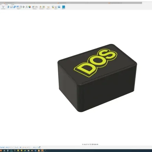 DOS card game box