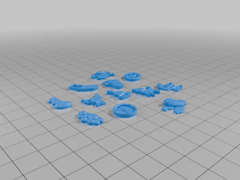 Operation game pieces