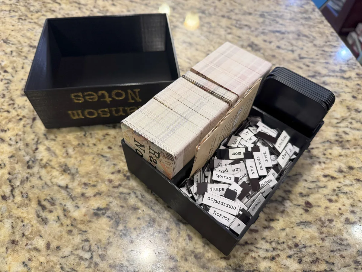 Ransom Notes Game Box