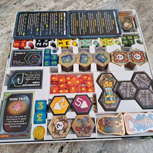 Joyride: Survival of the Fastest Board Game Insert fits all expansions