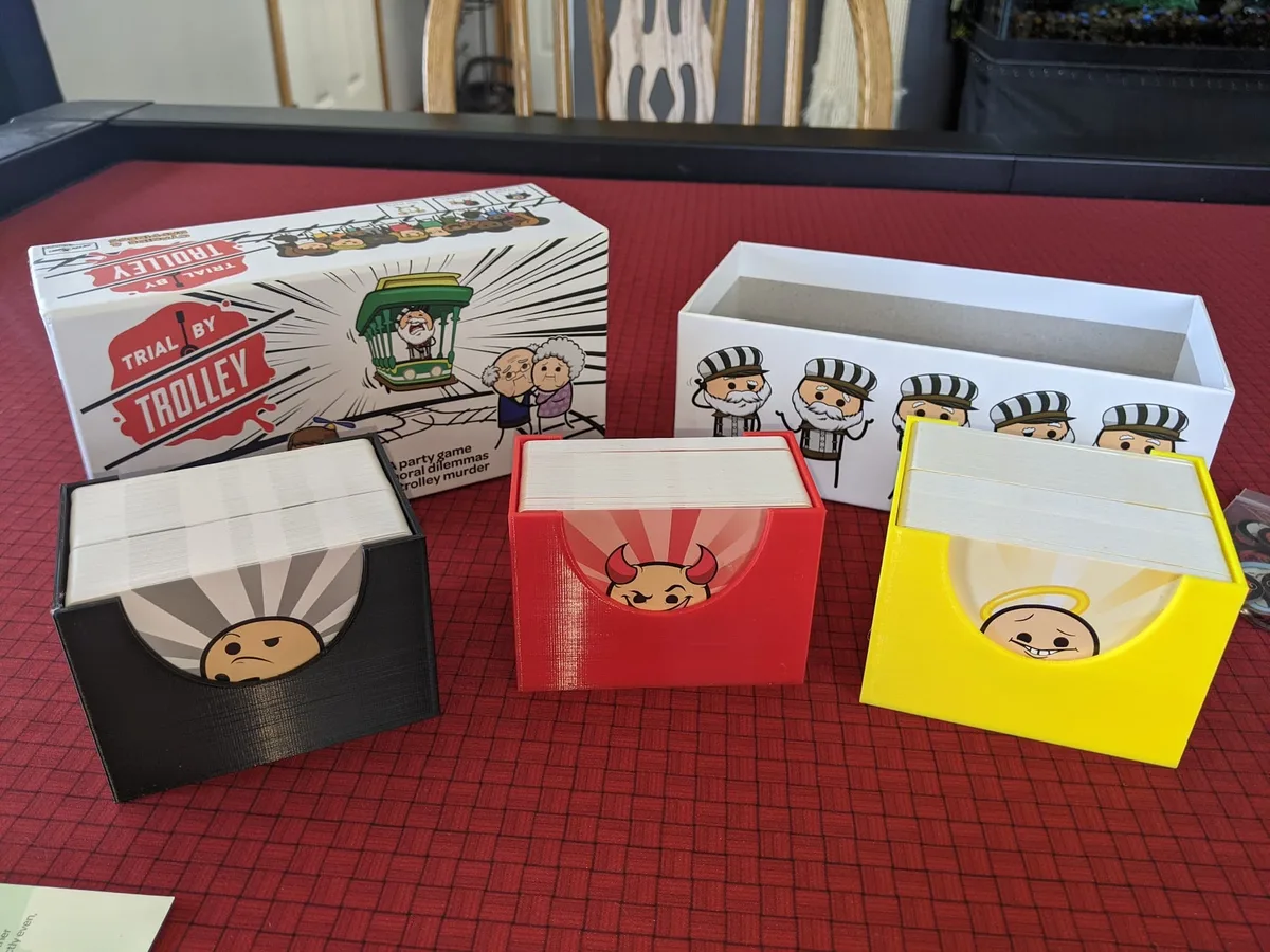 Trial By Trolley Board Game Box Insert Organizer