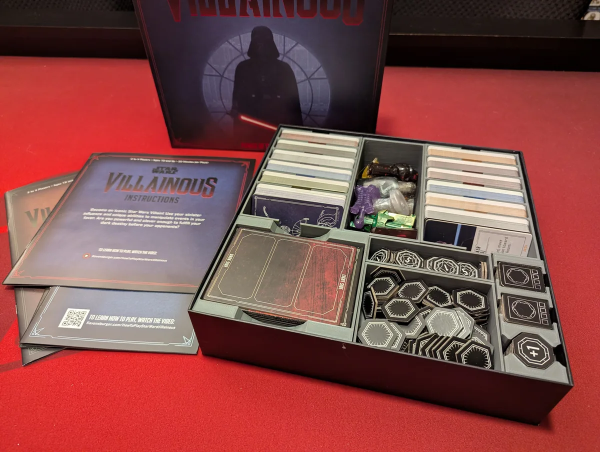 Star Wars Villainous board game insert - all expansions