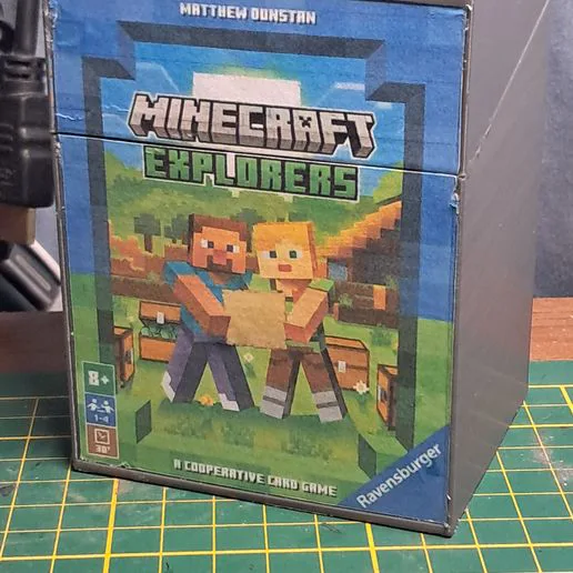 Minecraft Explorers card game box