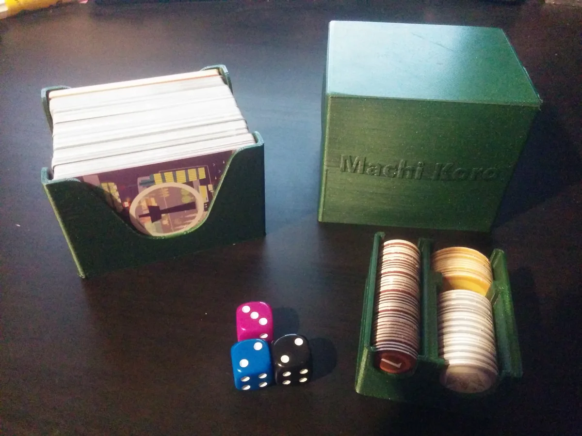 Compact Storage Box for Machi Koro Bright lights, Big City