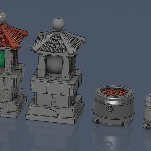 Zombicide White Death cauldron and beacon