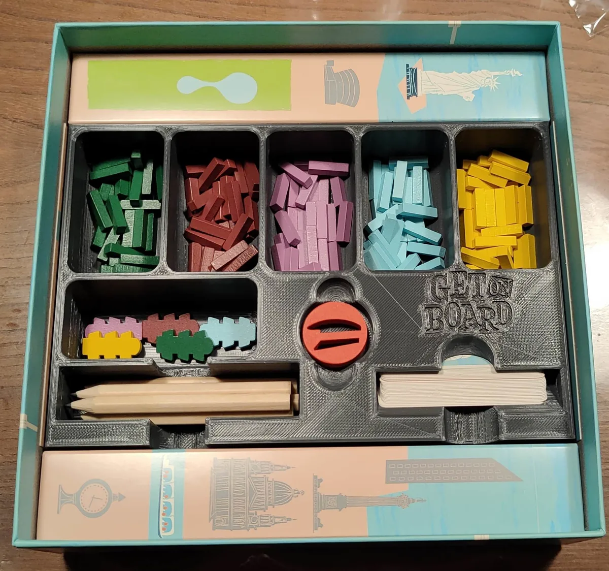 Get On Board game insert