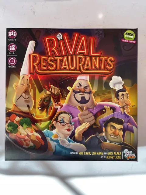 Rival Restaurants + expansion boardgame organizer