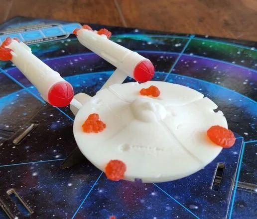 Star Trek Panic! - Destroyed USS Enterprise (Resin Version)