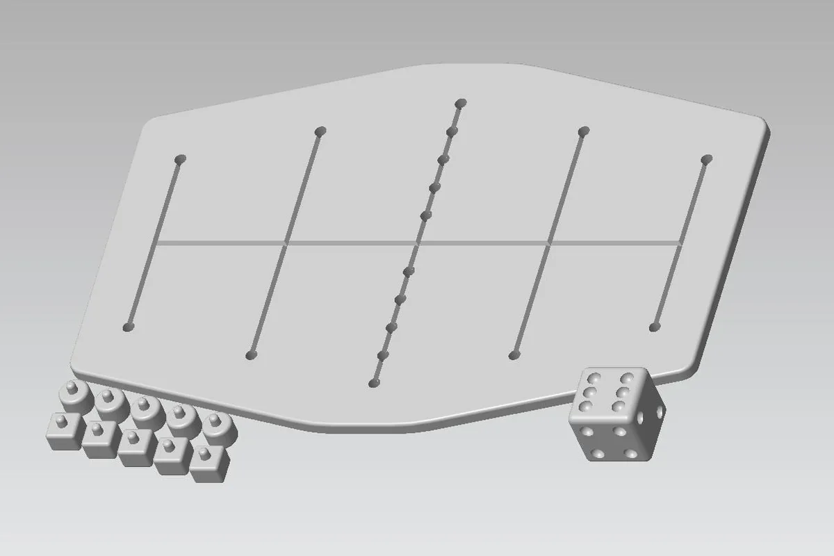 Pente Grammai (five lines) Board Game