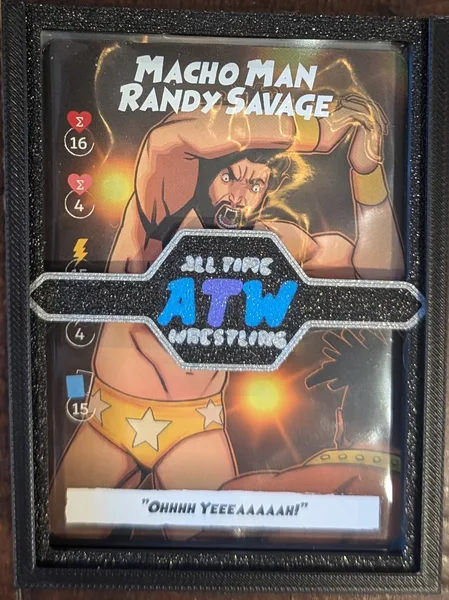 All Time Wrestling Board Game Insert