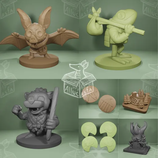 Root Homeland Expansion - 3d miniature and tokens pack