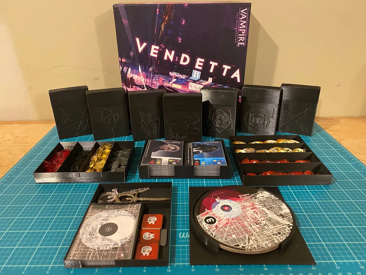 Vampire:The Masquerade - Vendetta Board Game Insert