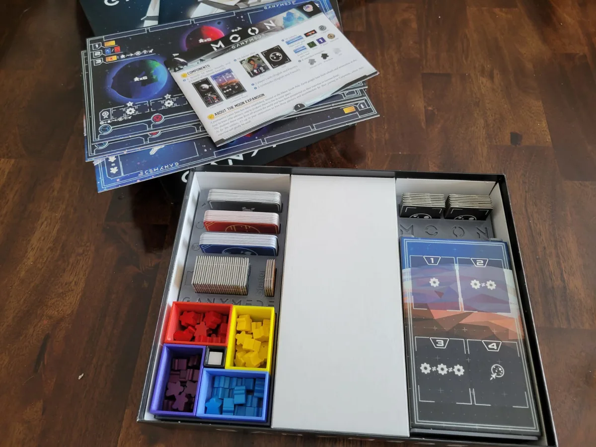 Ganymede +Moon board game organizer (first edition)