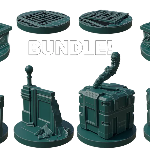 Batman miniature game Batbundle - Sewers & Lamp posts