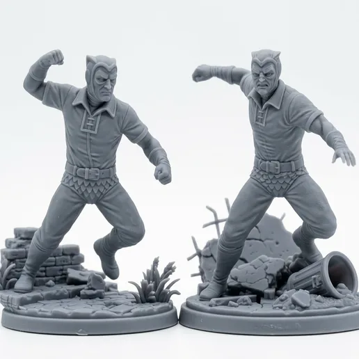 Nite Owl Hollis Mason Dual Pose - 32mm Batman Miniature Game Scale