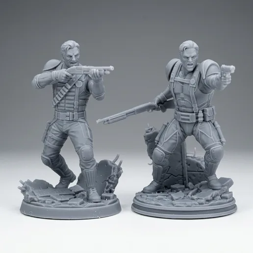 The Comedian Dual Pose - 32mm Batman Miniature Game Scale