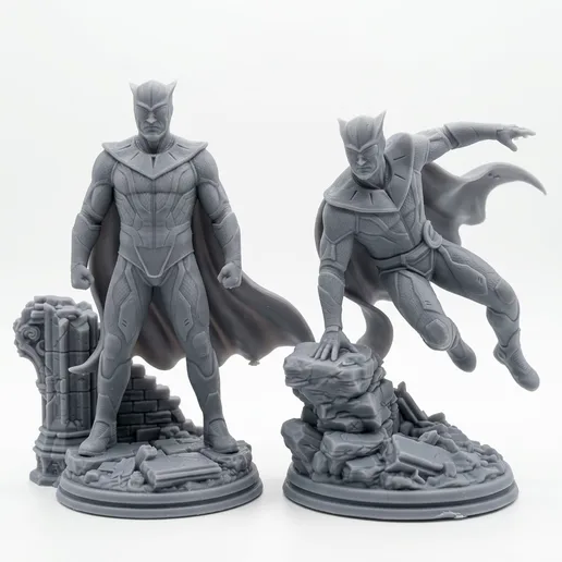 Night Owl Dual Pose - 32mm Batman Miniature Game Scale