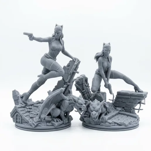Catwoman The Dark Knight Rises Dual Pose -  32-35mm Heroic Scale - Batman Miniature Game