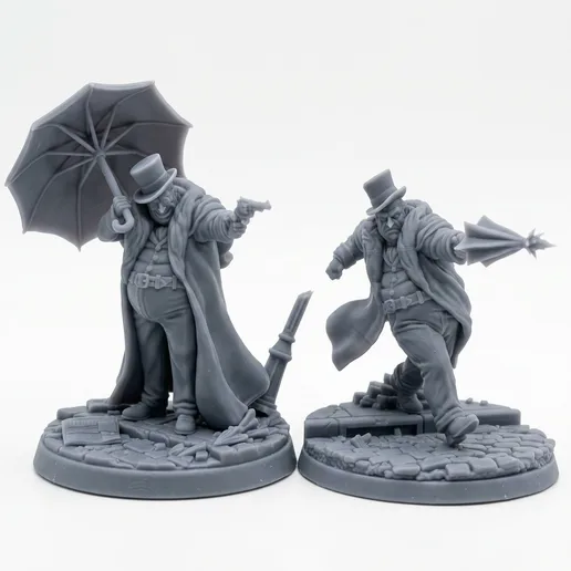Penguin Dual Pose   - 32-35mm Heroic Scale - Batman Miniature Game