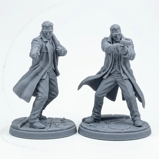 Commissioner Gordon Dual Pose - 32-35mm Heroic Scale - Batman Miniature Game