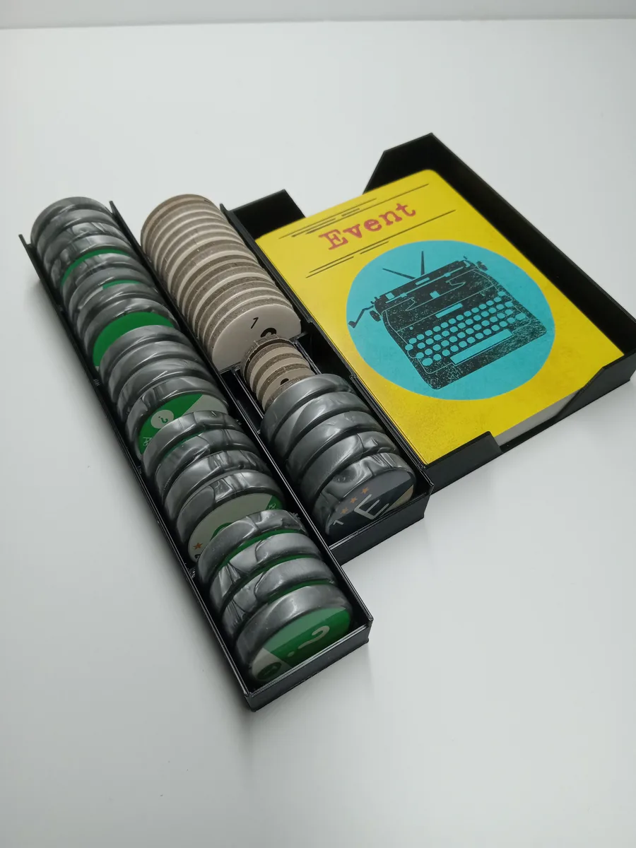 Typewriter board game insert