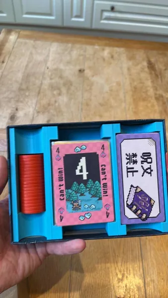 Can't Win insert for sleeved cards