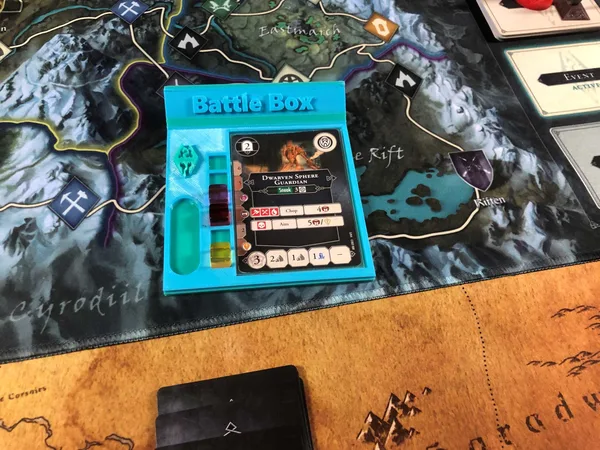 Skyrim - The Adventure Game - Board Game - Battle Card and Armor Cube Holder