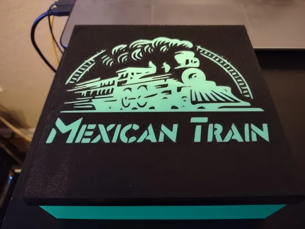 Minimalist Container for Mexican Train Double 12 Domino set.