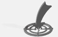 3D Board Game Target Token (Worms)