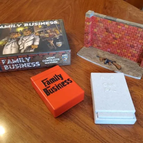Family Business deck boxes and wall