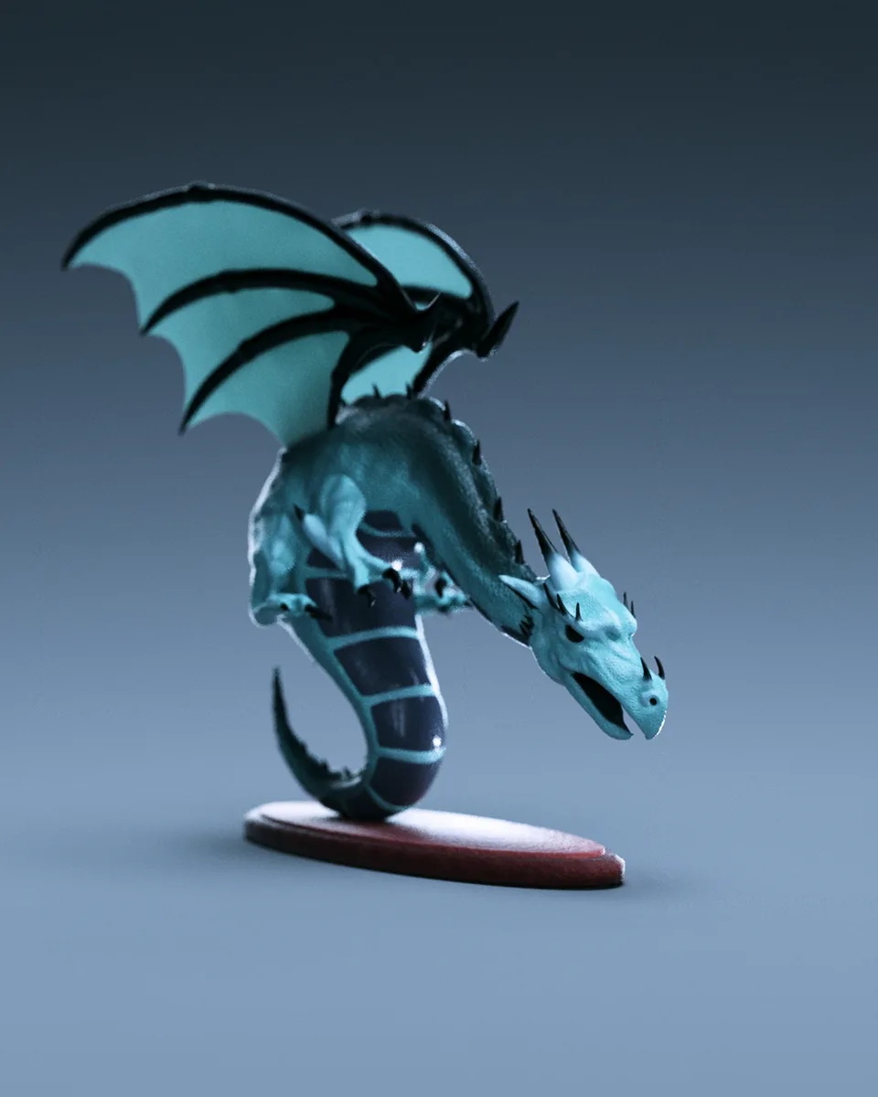 Dragon 3D Miniature - andor junior the family fantasy game