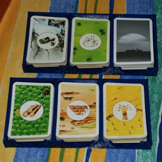 Playing-card holder for The Settlers of Catan