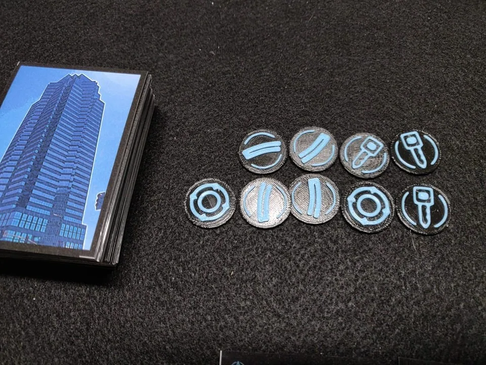 3D Tokens for Hunted: Kobayashi Tower  (Die Hard)