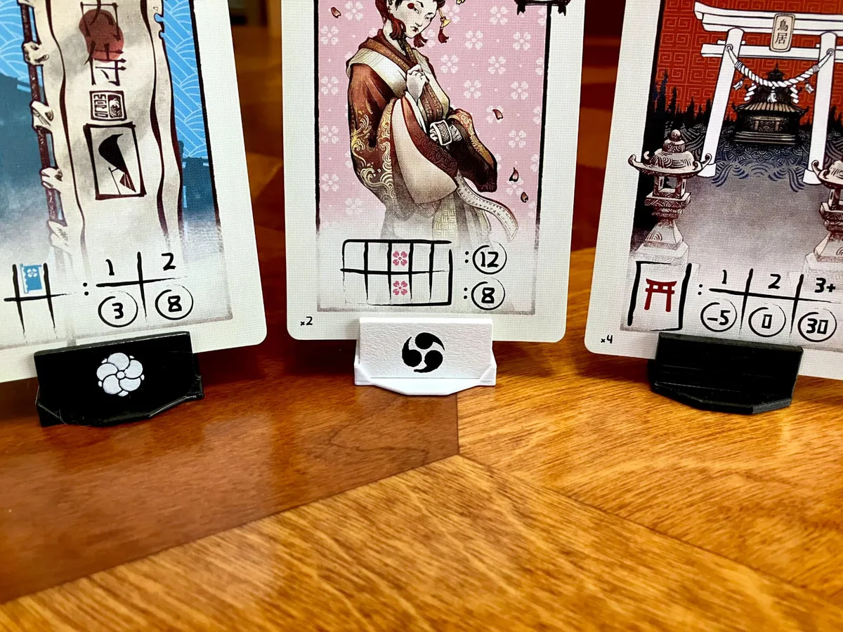 Card Holder and Base Clips for Naishi Board Game