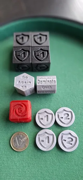 Flesh and Blood TCG Tokens and Dice