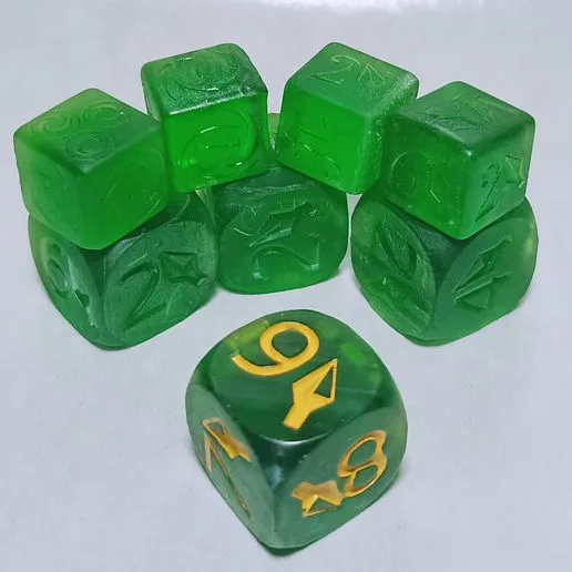 Dice damage Flesh and Blood 7-12 (16mm) (20mm)