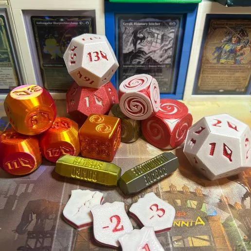 Flesh and Blood Spindowns, Dice, tokens and counters Commercial License