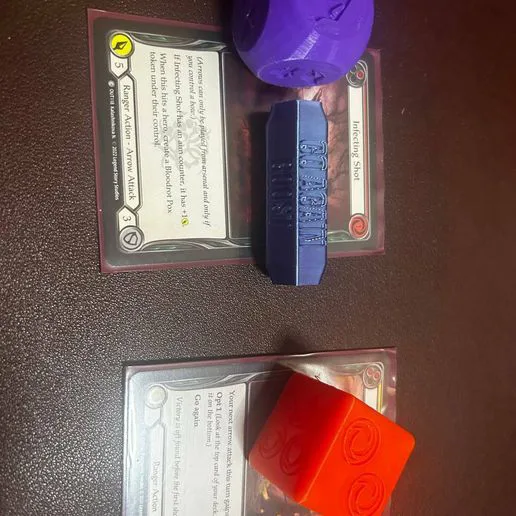 Flesh and Blood Dice and markers