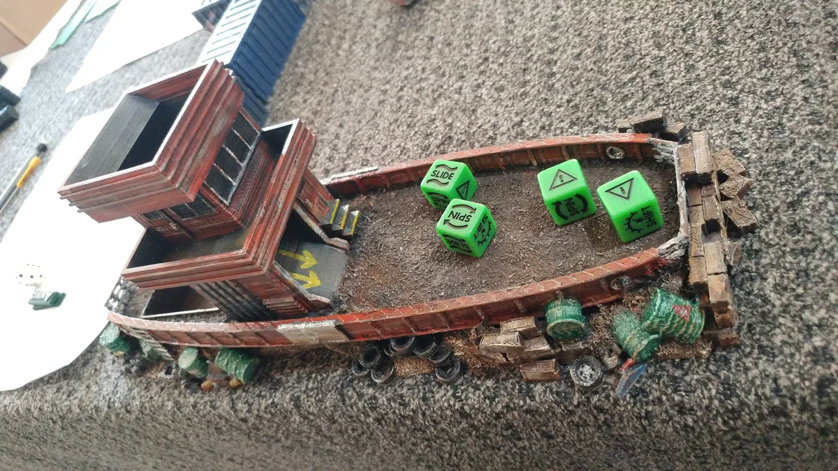 Abandoned Ferry Dice Tower, Post Apocalyptic/ Gaslands