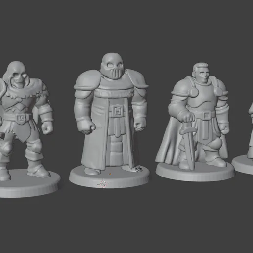 Dungeoneer Heroes – STL Miniature Set (Tomb of the Lich Lord)