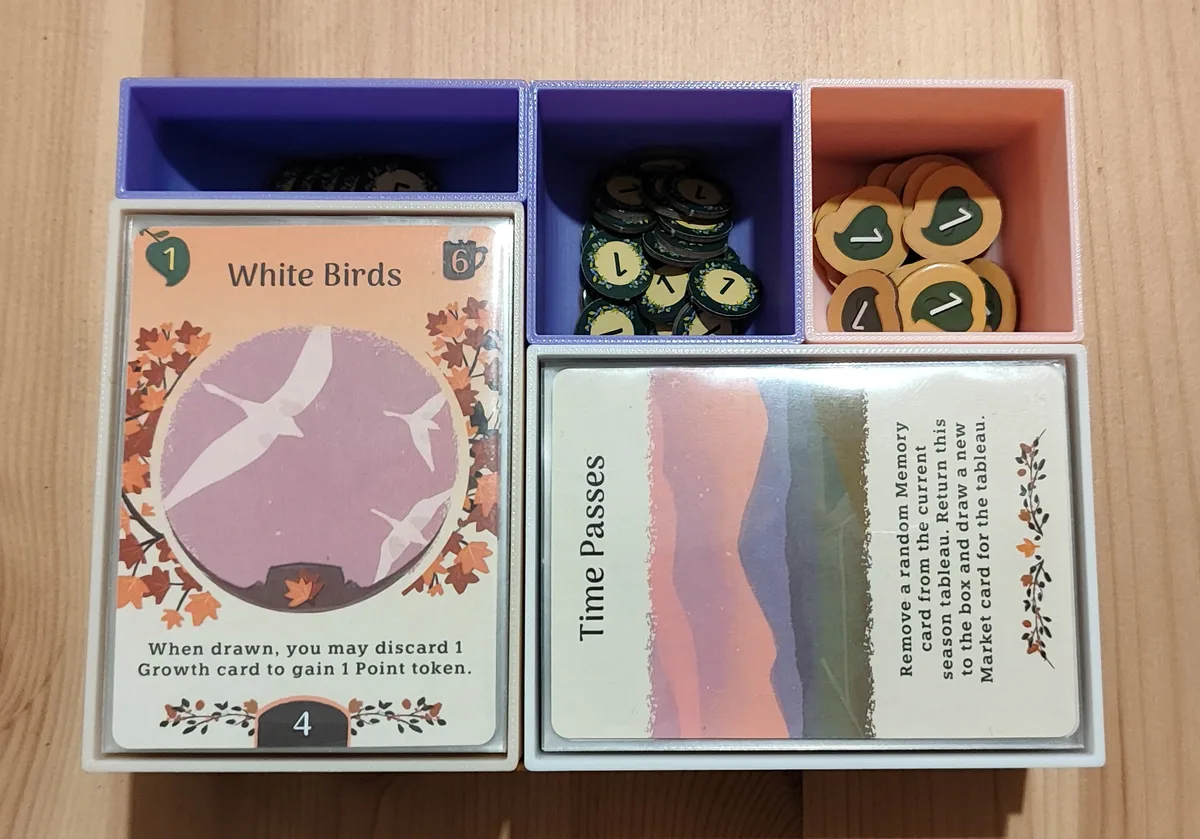 Autumn Harvest Insert/Organizer for Sleeved Cards (A Tea Dragon Society Game)