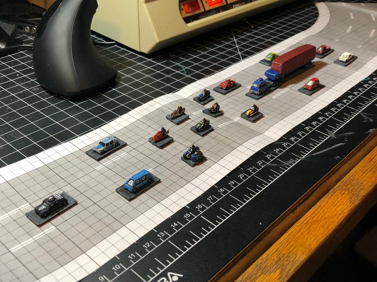 Classic Scale Car Wars cars