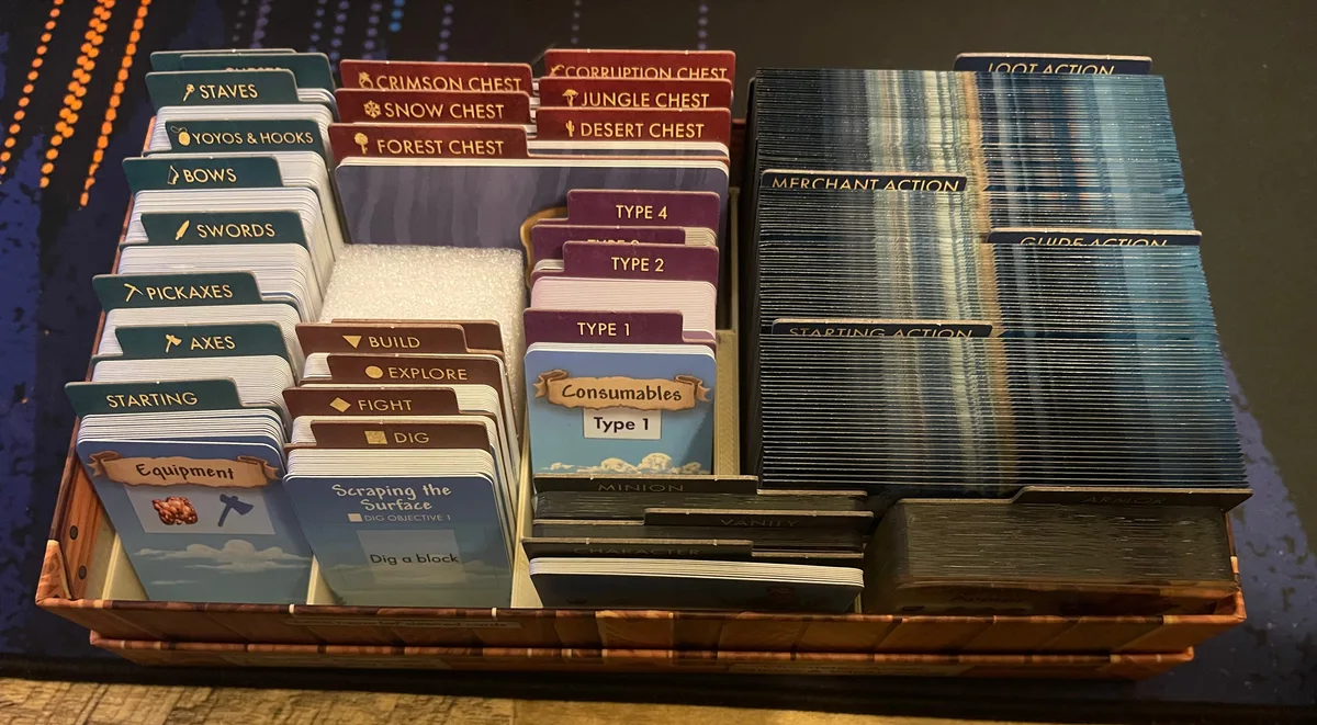 The Terraria Board Game - Card Box Alternate Insert