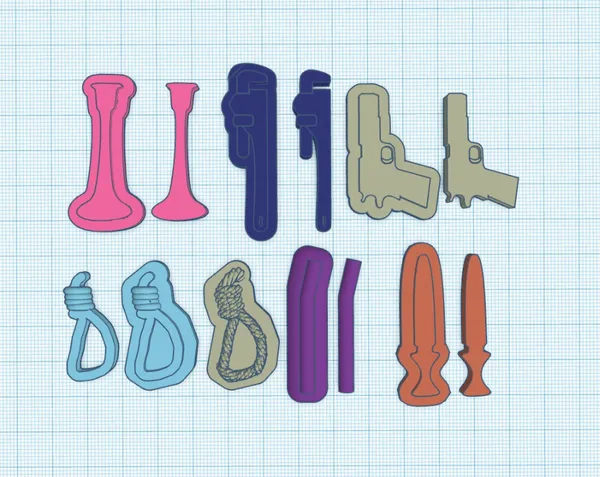 Clue Board Game Pieces