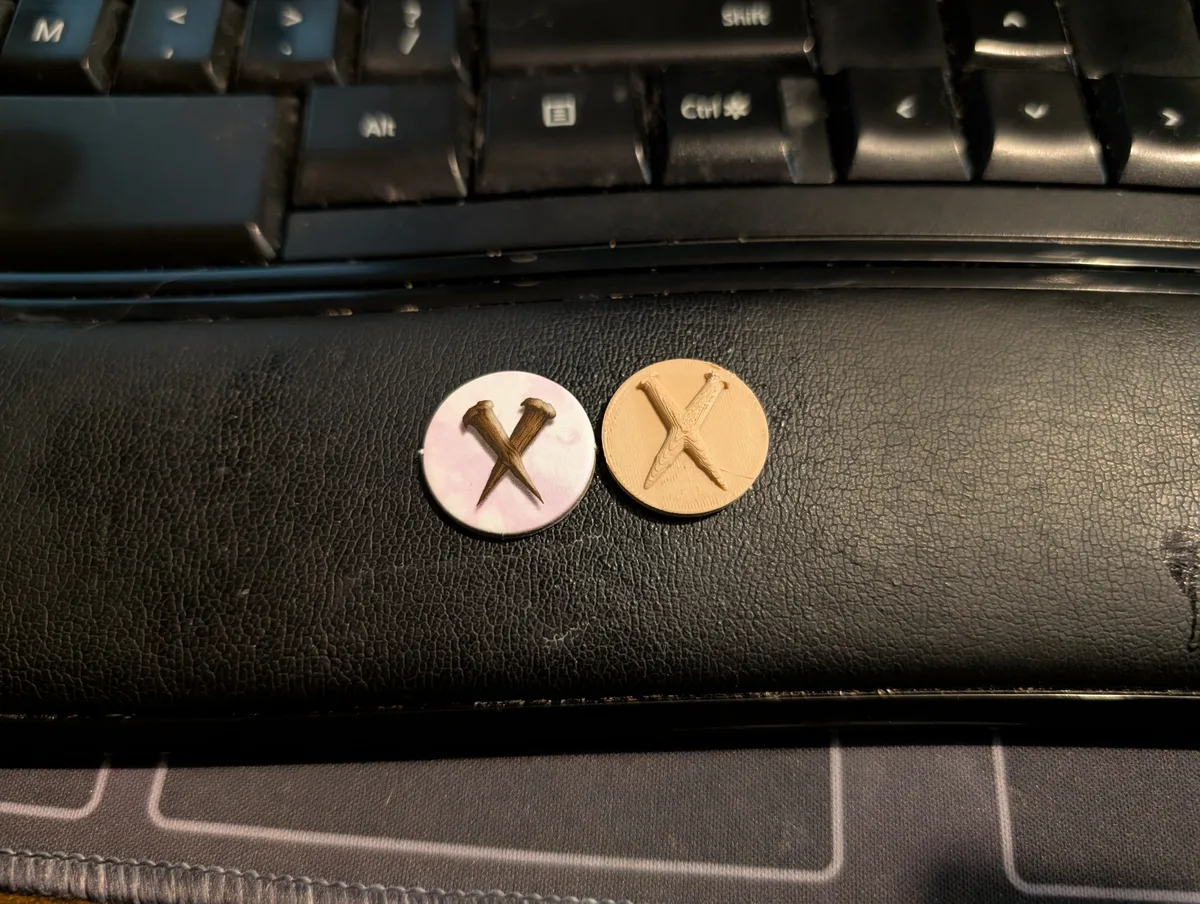 Buffy the Vampire Slayer Courage token for Legendary Deck Building Game